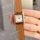 Swiss Replica Hermes Cape Cod Rose Gold Watches with Black Elongated Leather Strap (3)_th.jpg